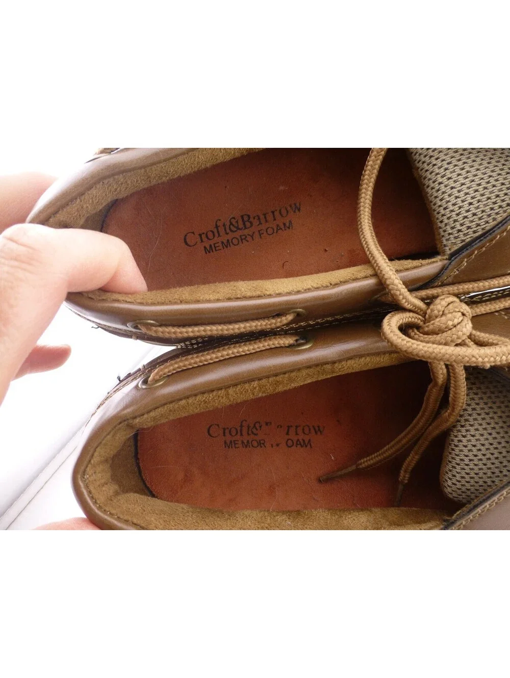 Croft & Barrow Men's 12 Med Brown Boat Shoes Deck Loafers Memory Foam M14